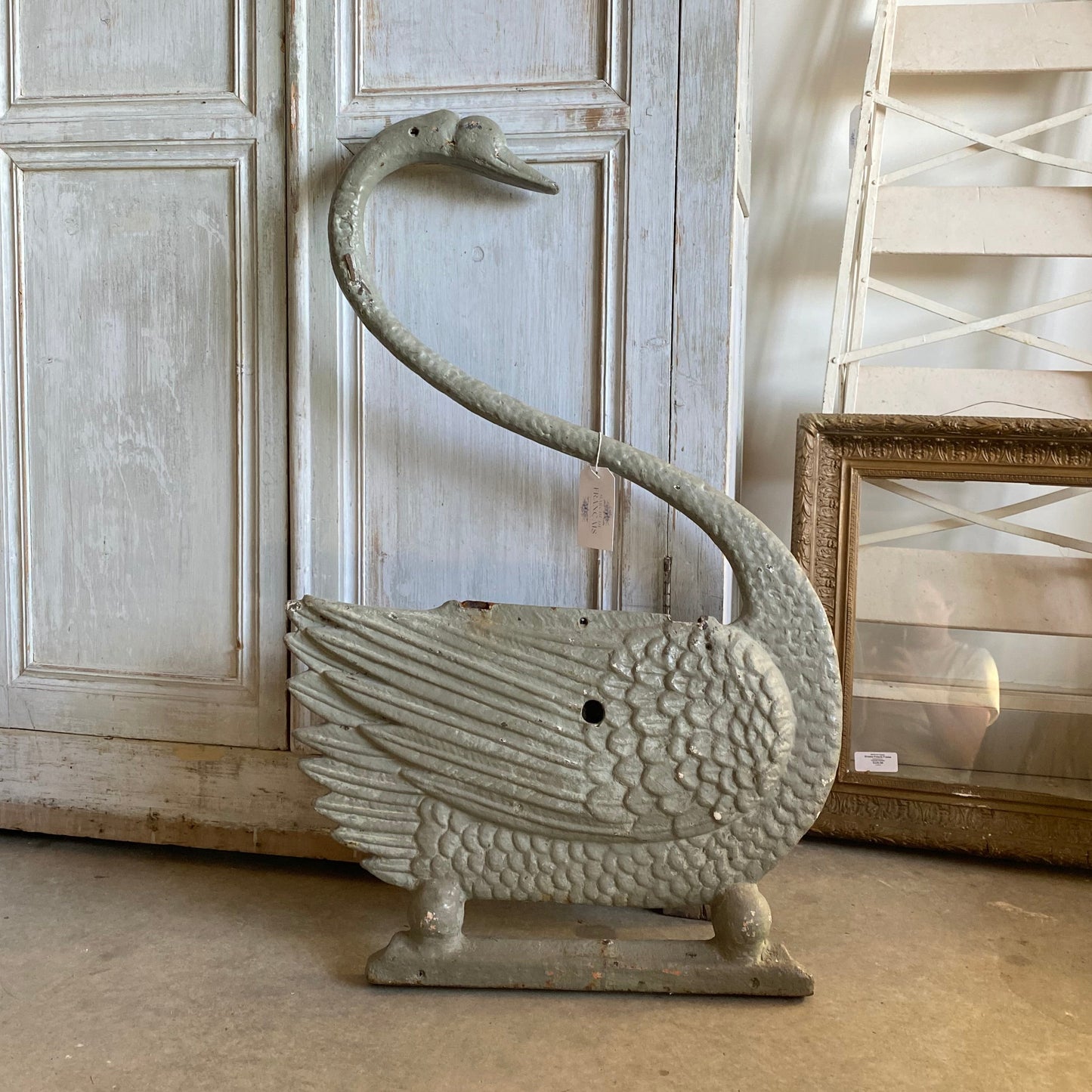 French Swan From End Of Bench