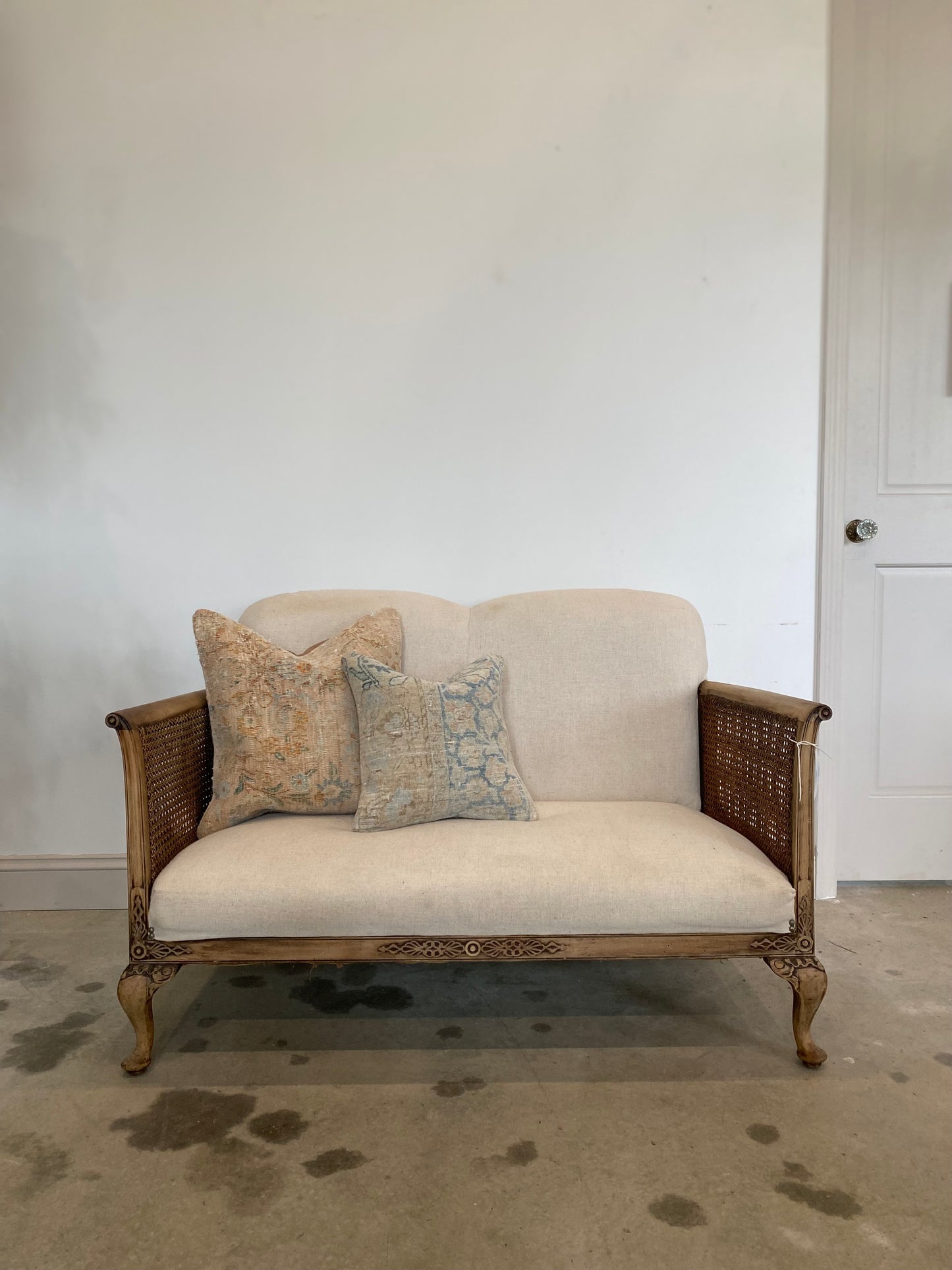 French Settee With Cane Sides