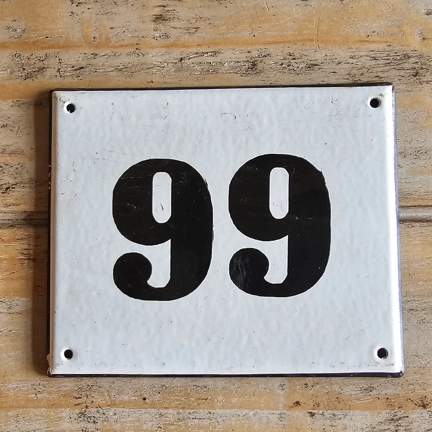 Assorted French Enamel Number Plaques