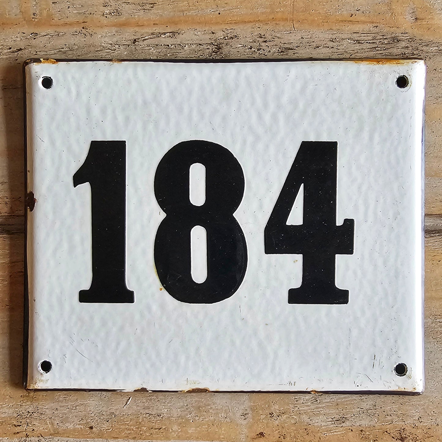 Assorted French Enamel Number Plaques