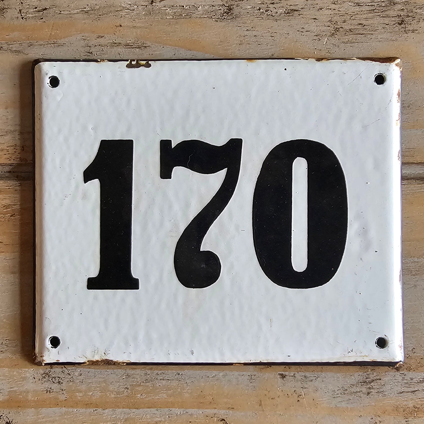 Assorted French Enamel Number Plaques