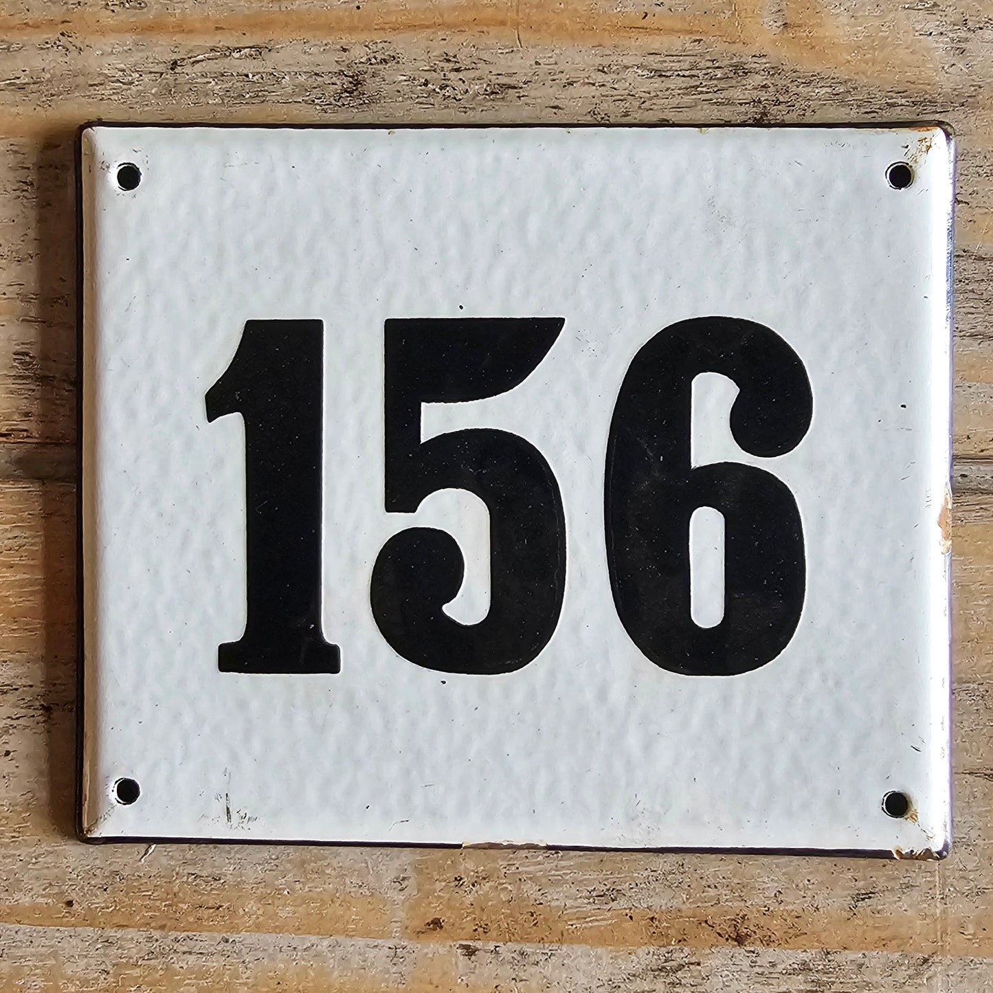 Assorted French Enamel Number Plaques