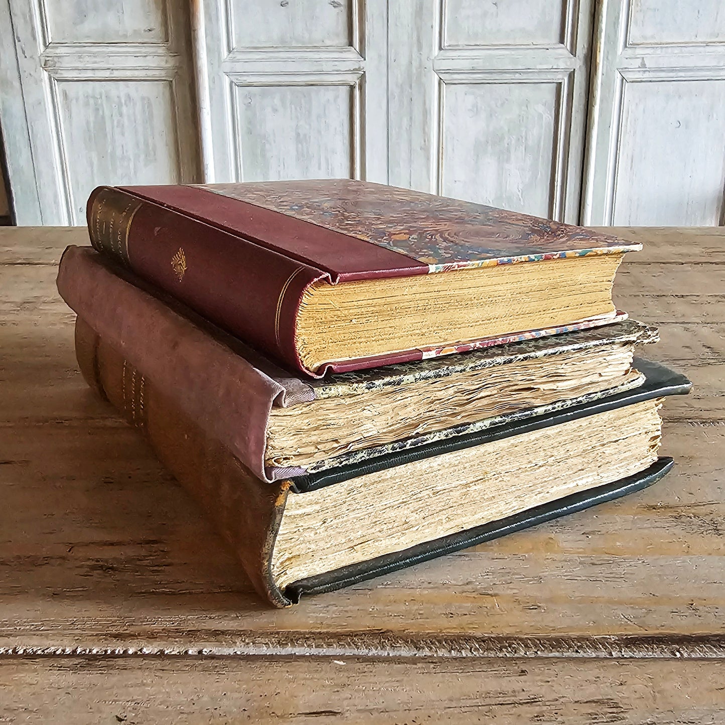 French Antique Book (Set/Trio)