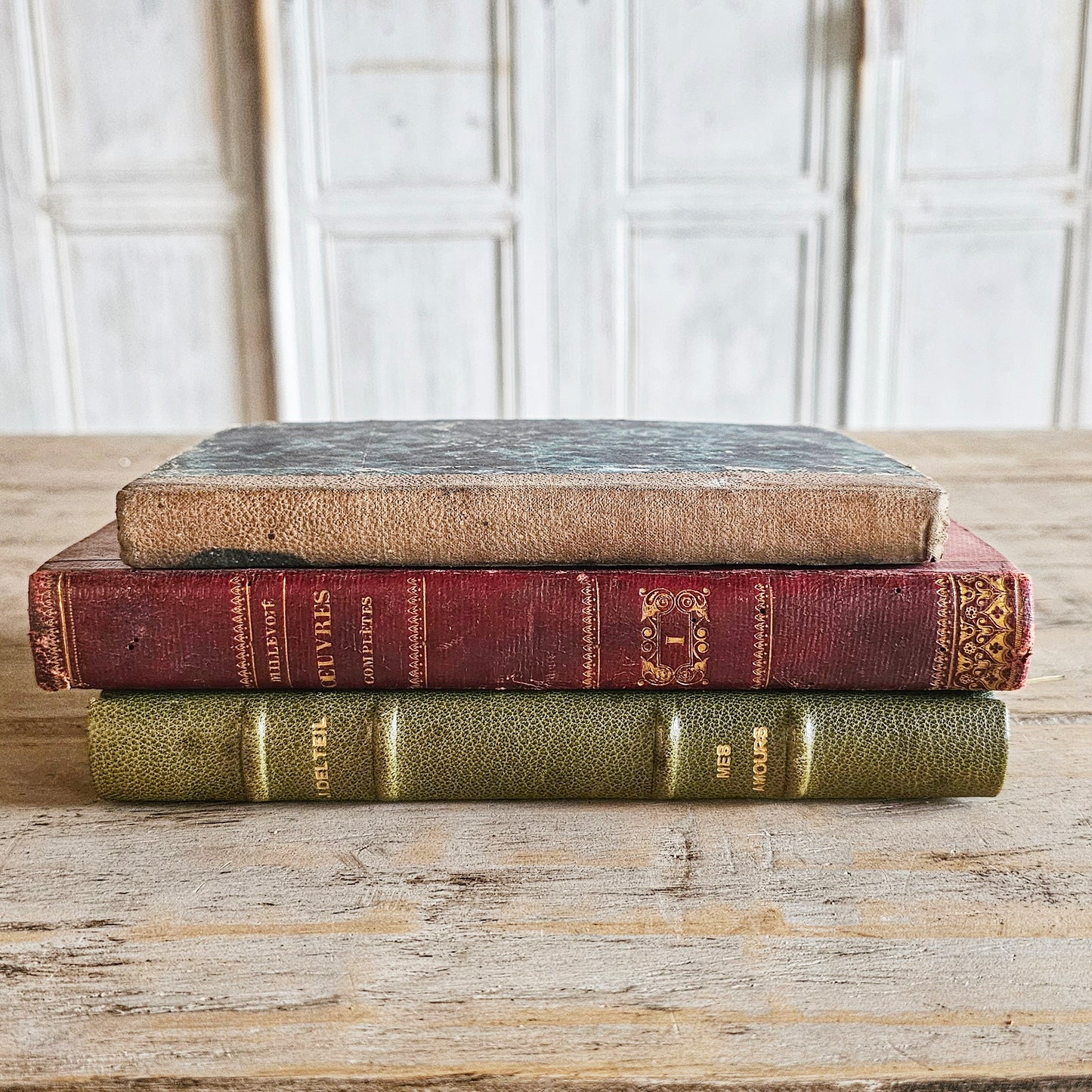 French Antique Book (Set/Trio)