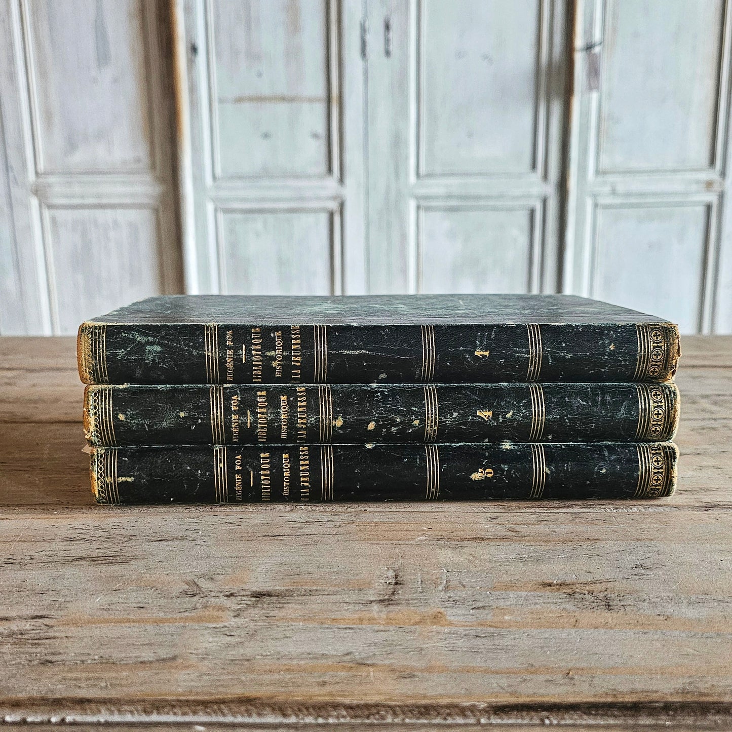 French Antique Book (Set/Trio)