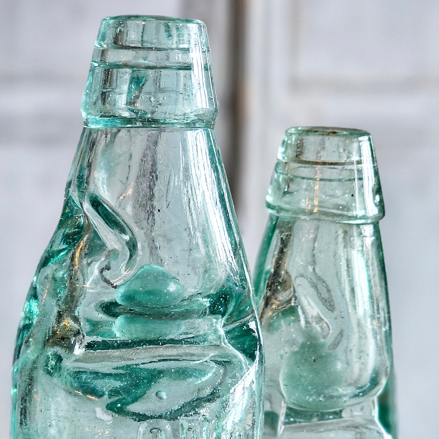 Pair of French Codd-Neck Bottles