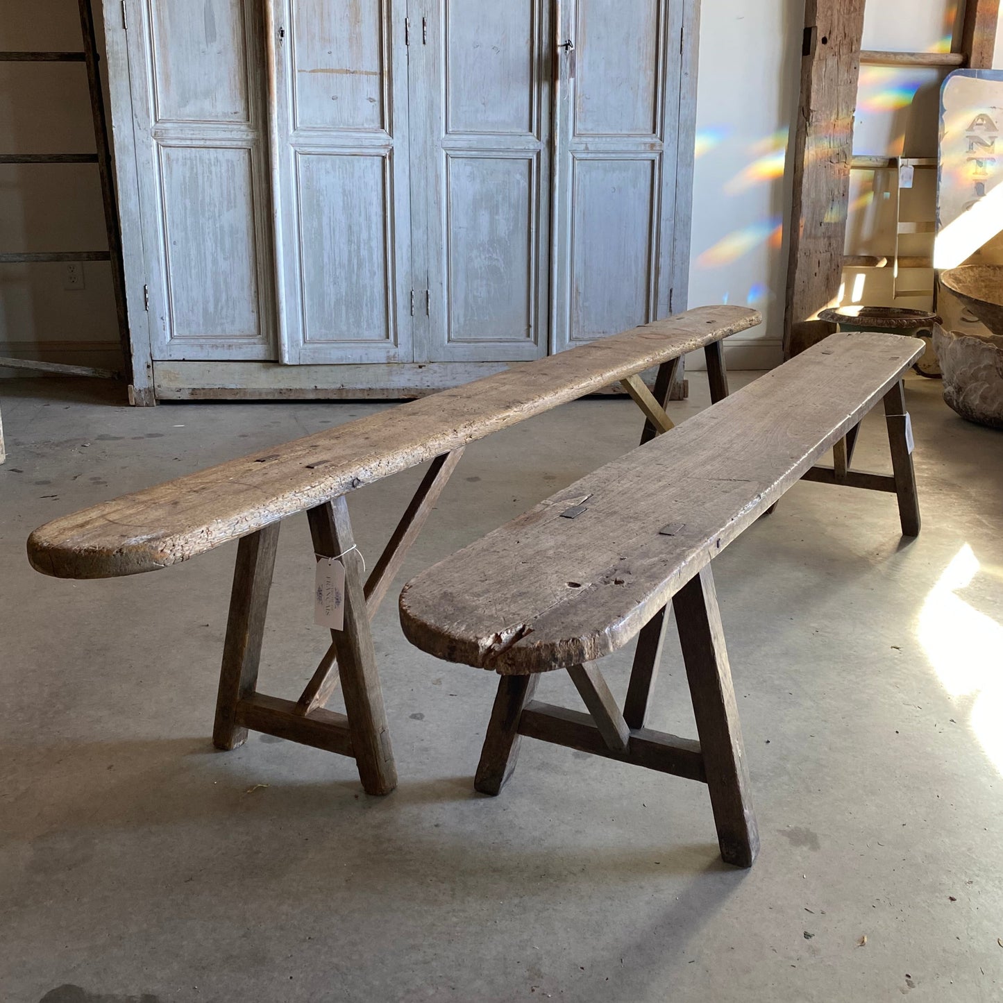 French Wood Bench