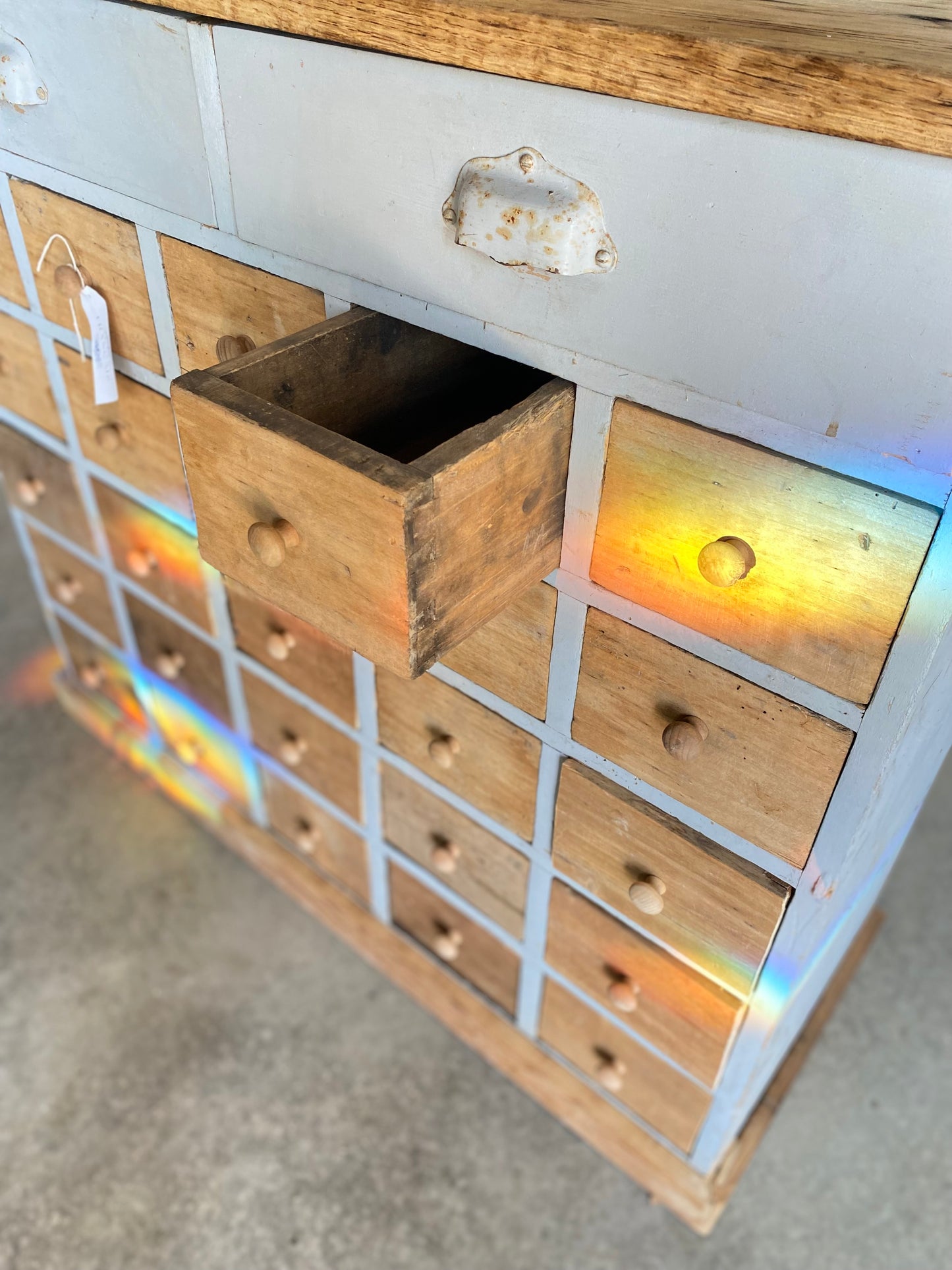 French Pine Multi-Drawer Cubby