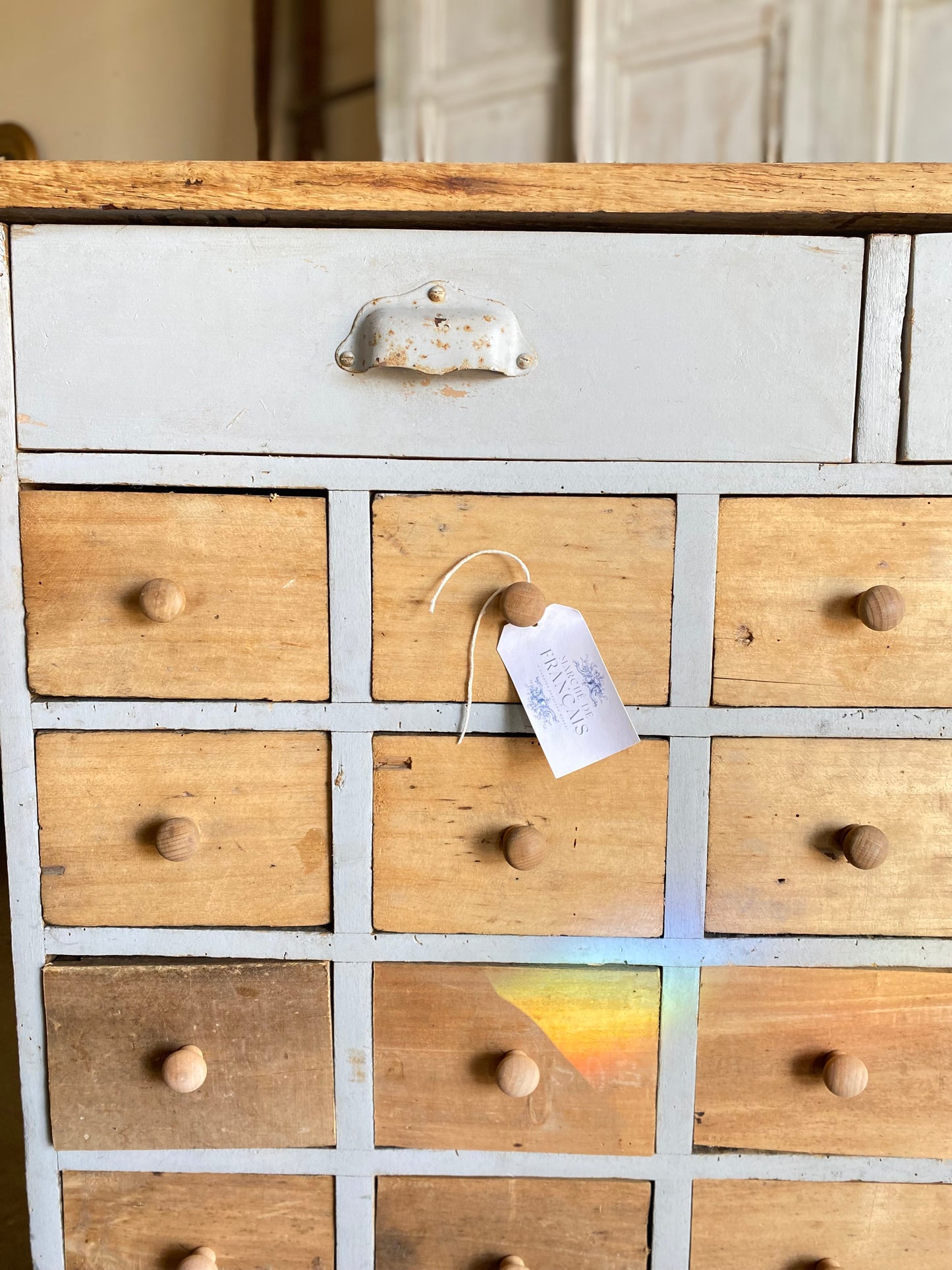 French Pine Multi-Drawer Cubby