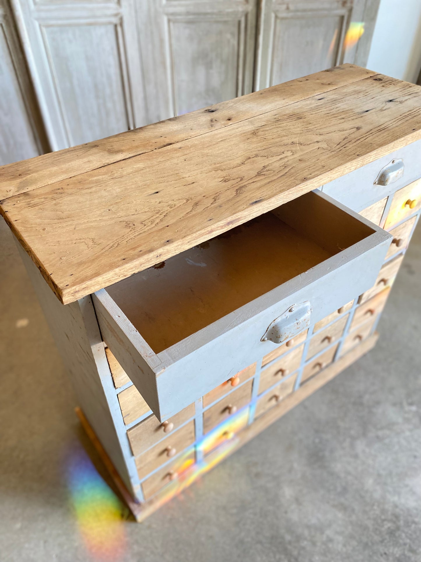 French Pine Multi-Drawer Cubby
