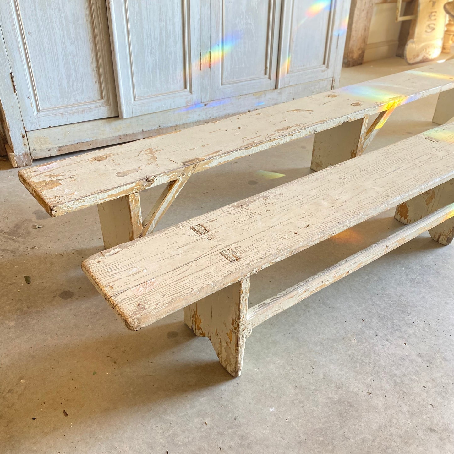 French Chippy White Bench
