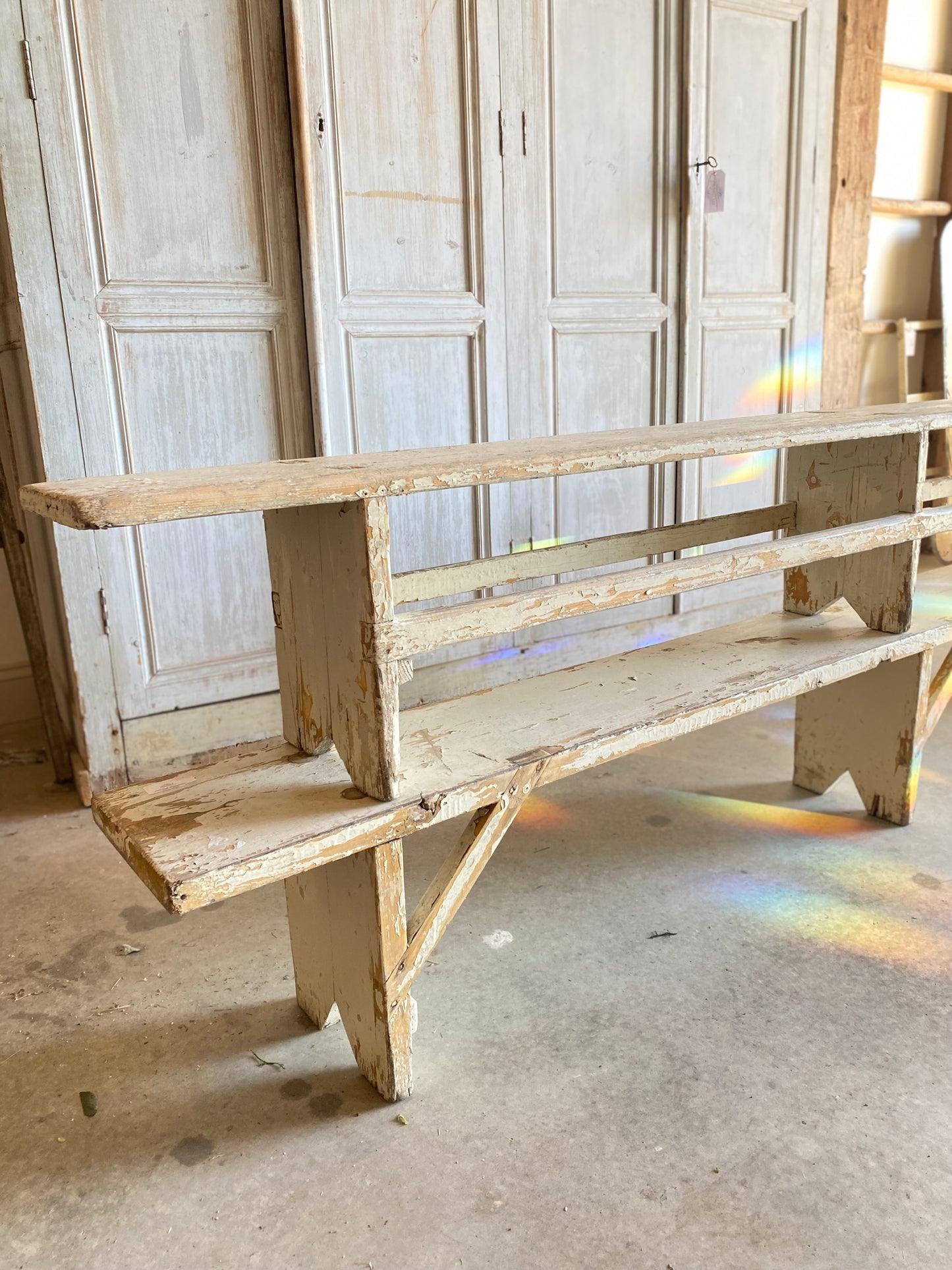 French Chippy White Bench