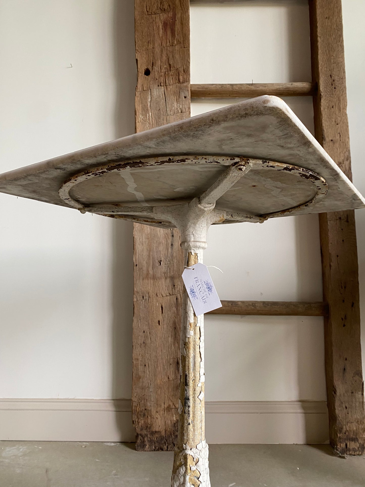 French Marble Top Bistro Table