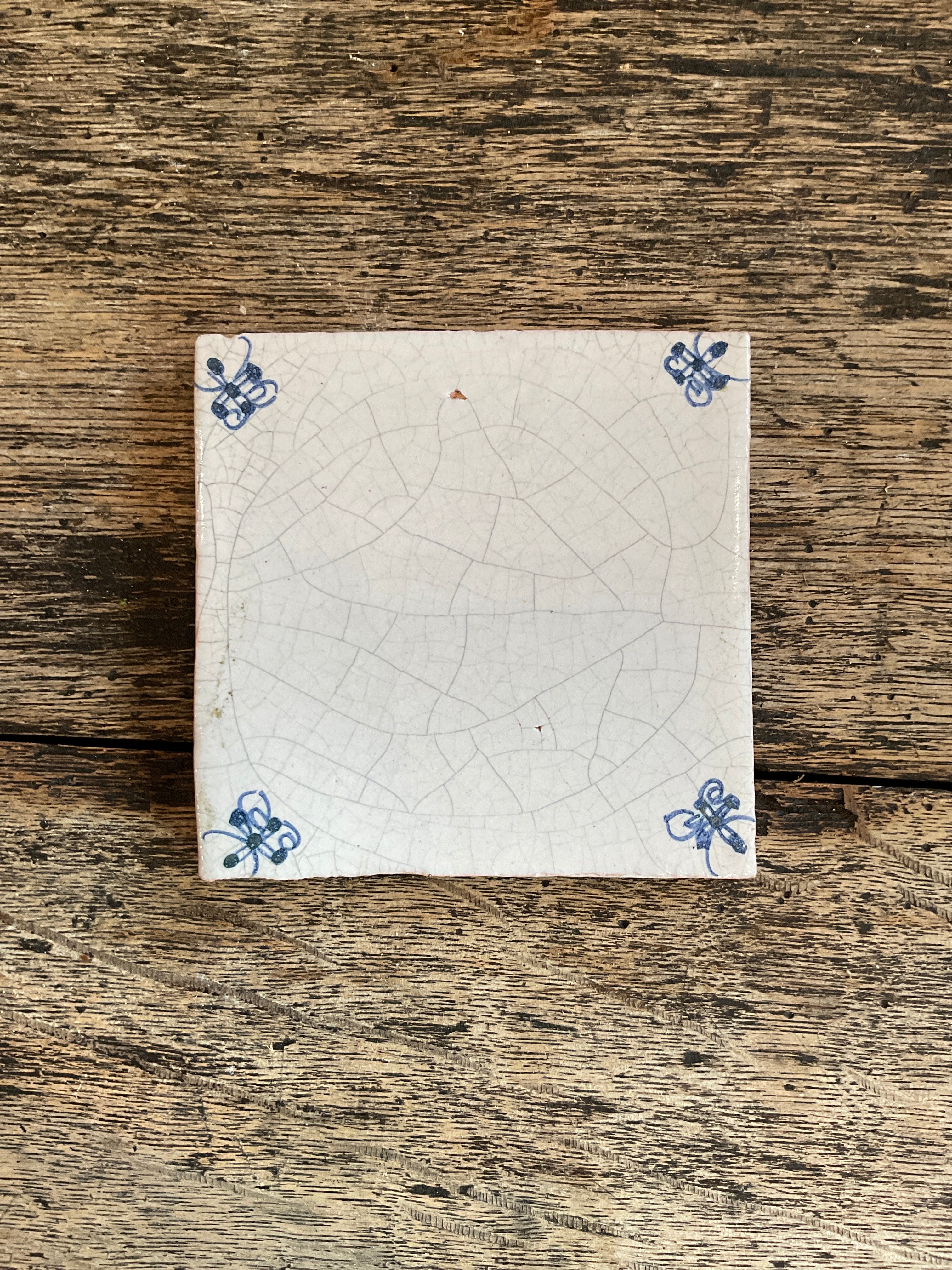 French Vintage Delft Tile