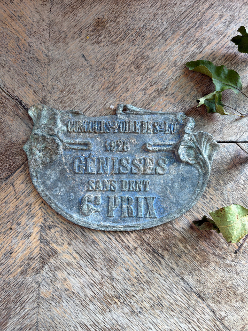French Agricultural Plaque