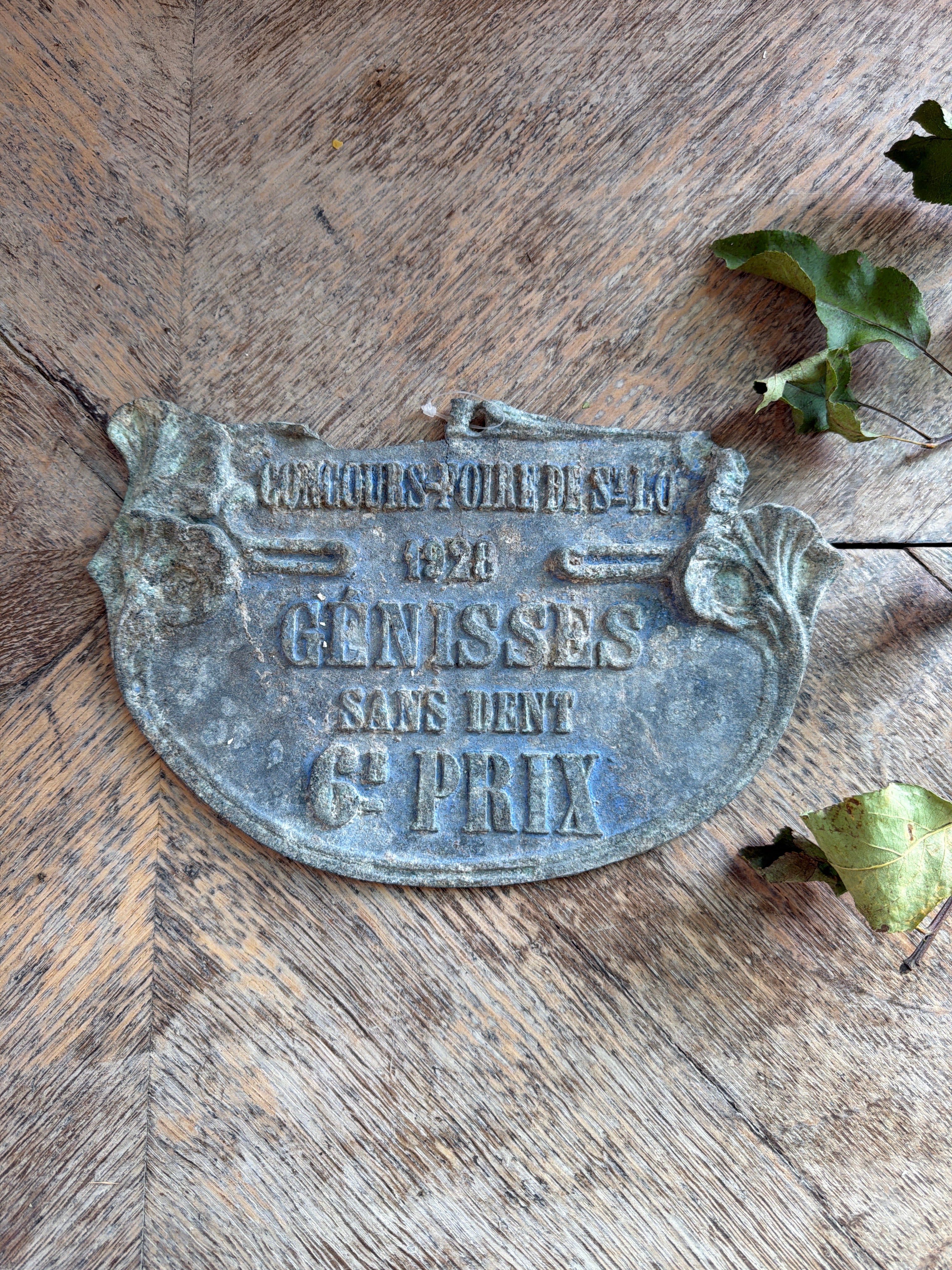 French Agricultural Plaque