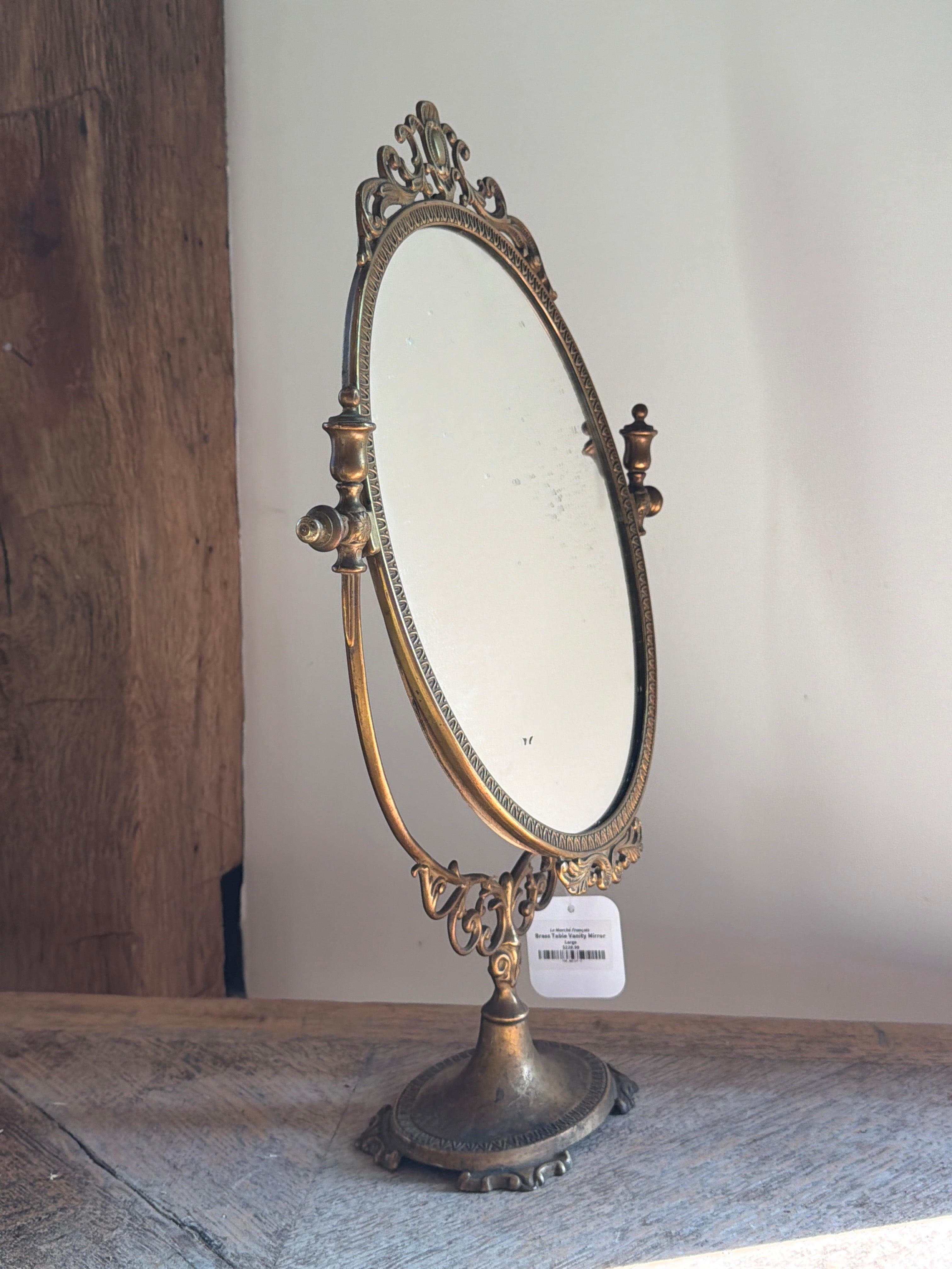 Brass Table Vanity Mirror