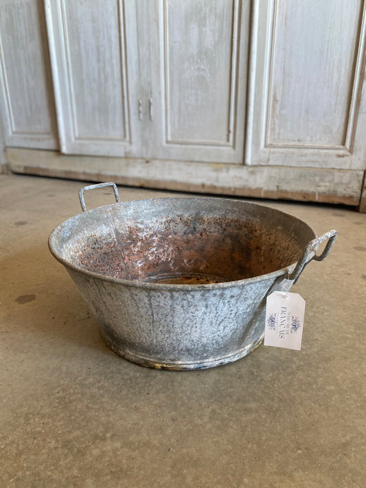 Assorted French Galvanized Containers