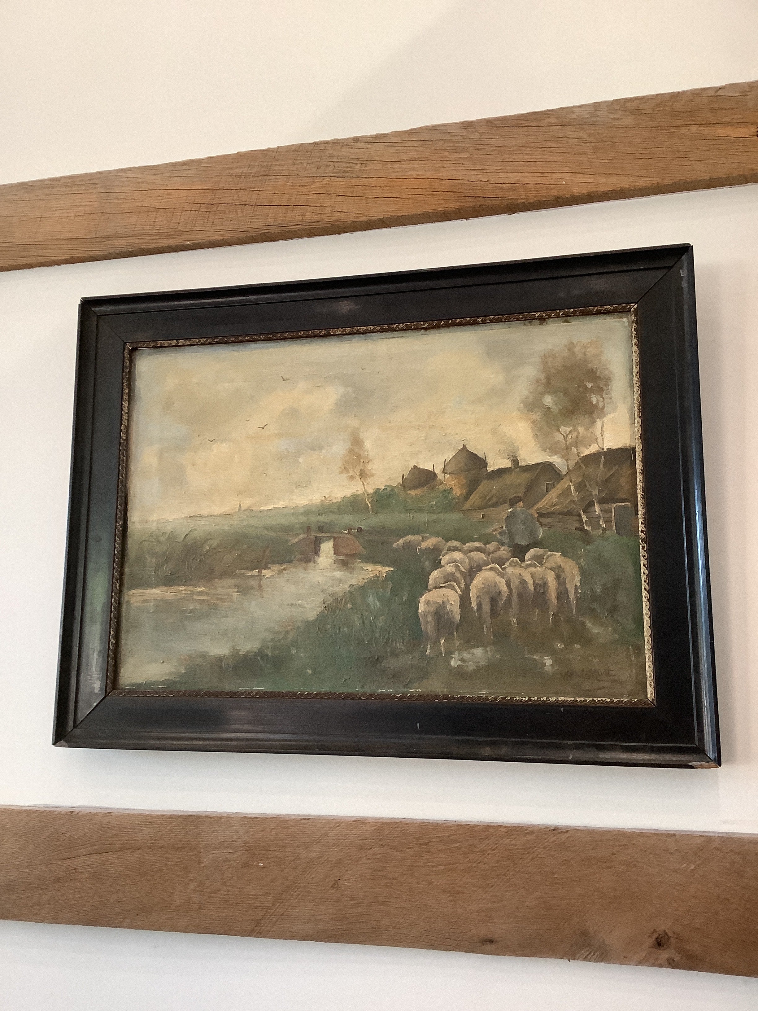 Flock of Sheep Oil Painting