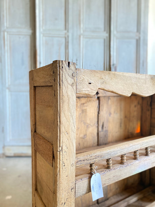 French 17th Century Pegged Plate Hutch