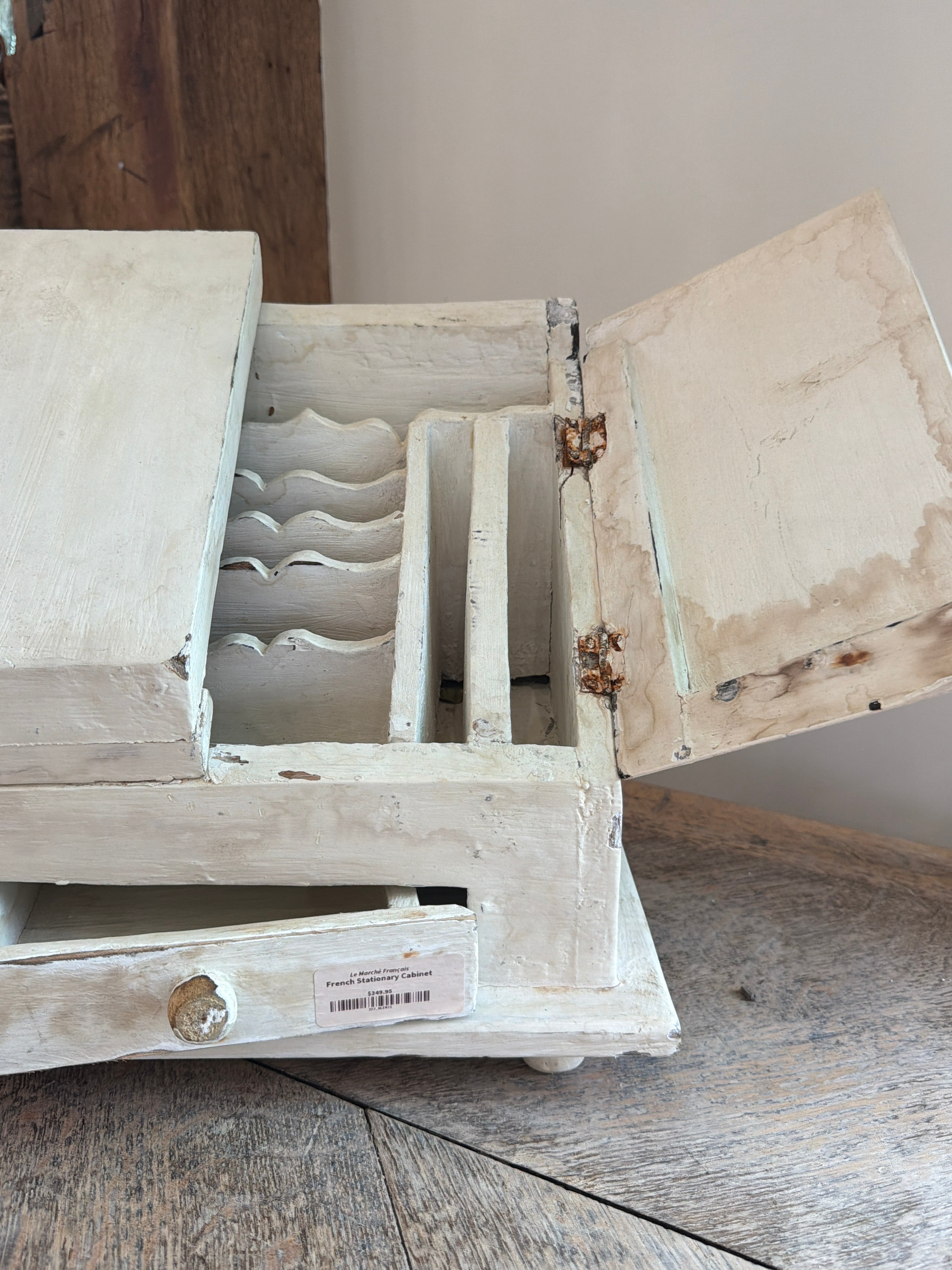 French White Stationary Cabinet