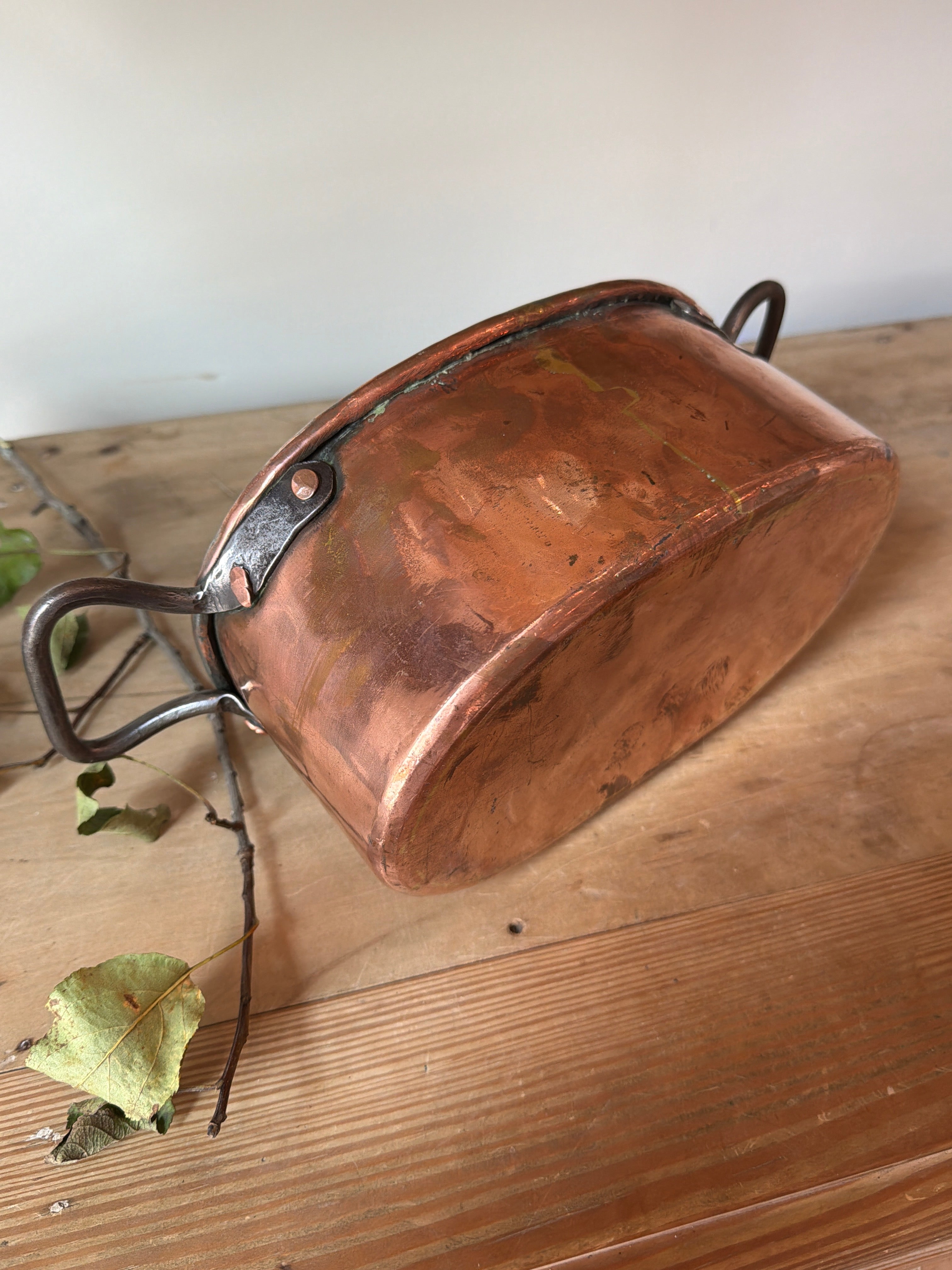 Oval Copper Pot