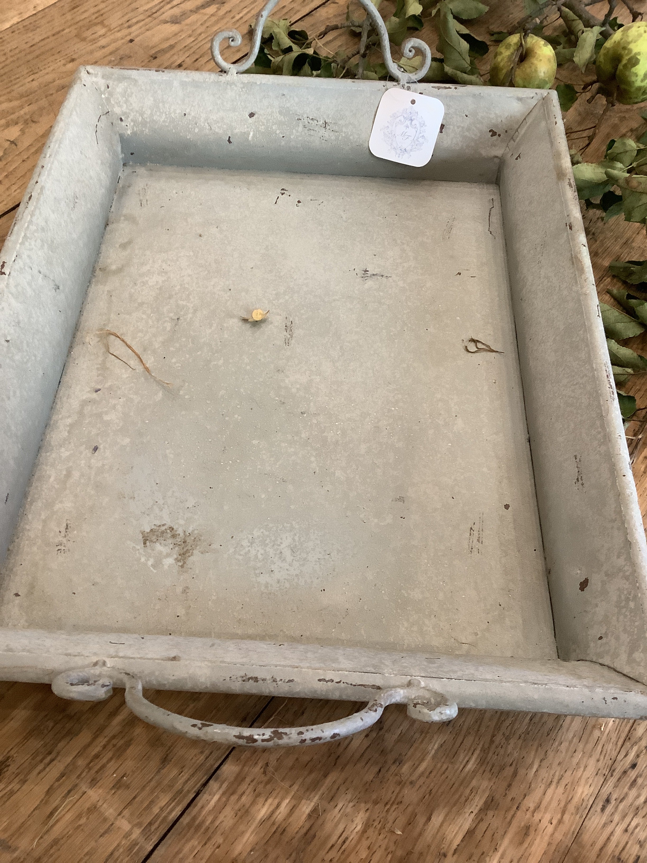 Gray Distressed Serving Tray