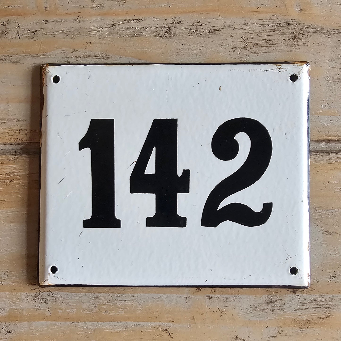 Assorted French Enamel Number Plaques