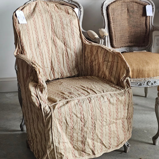 French Fabric Chair Cover