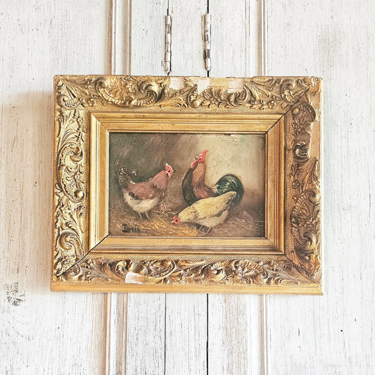 French Rooster Painting