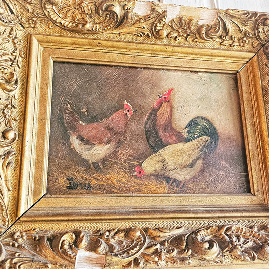 French Rooster Painting