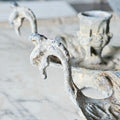 Pair of Metal Bird Candlestick Holders