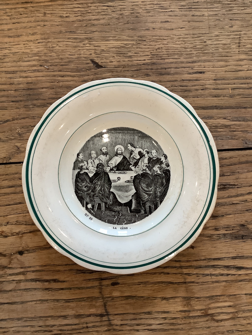 Antique French Parlante (talking) Plate
