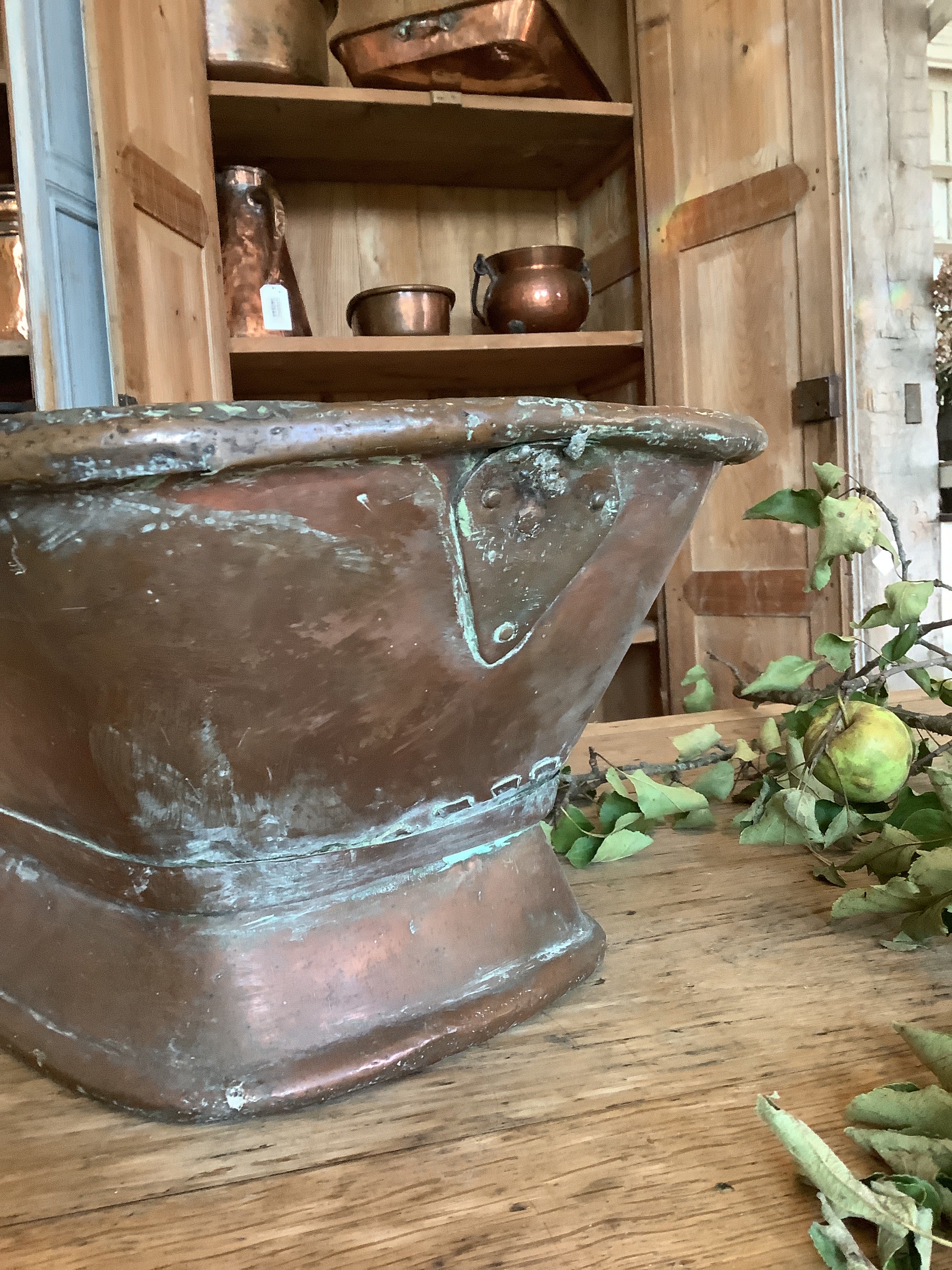 Heavy French Copper Basin
