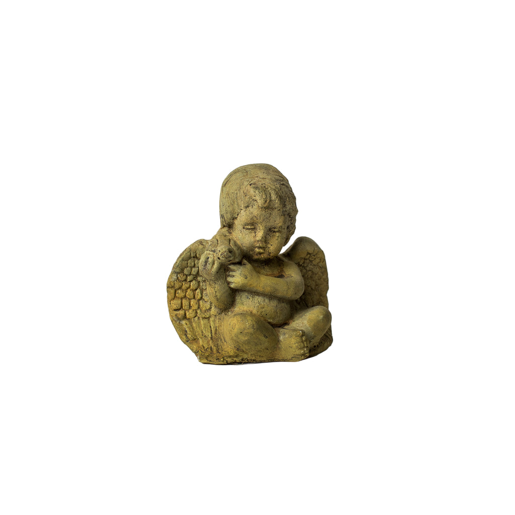 Concrete Cherub W/ Bird