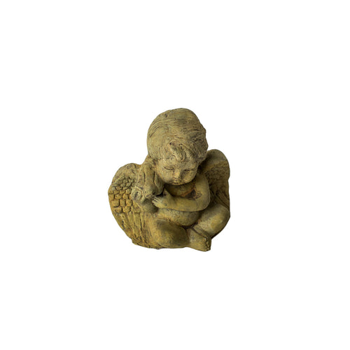 Concrete Cherub W/ Bird