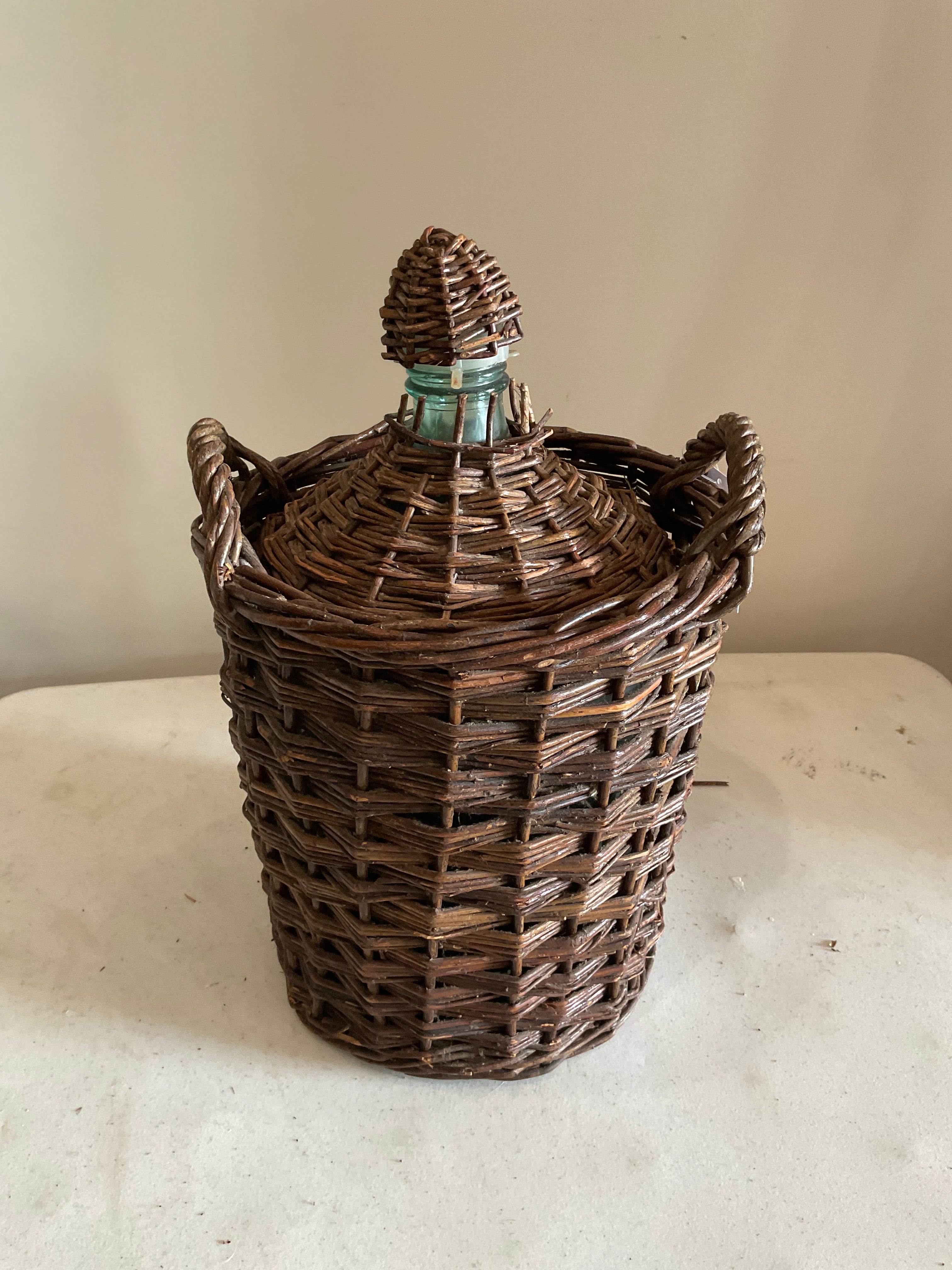 Wicker-Wrapped Demijohn