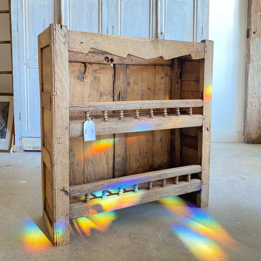 French 17th Century Pegged Plate Hutch