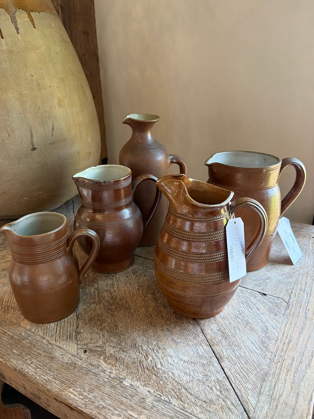 Earthenware Glazed Pottery Pitcher