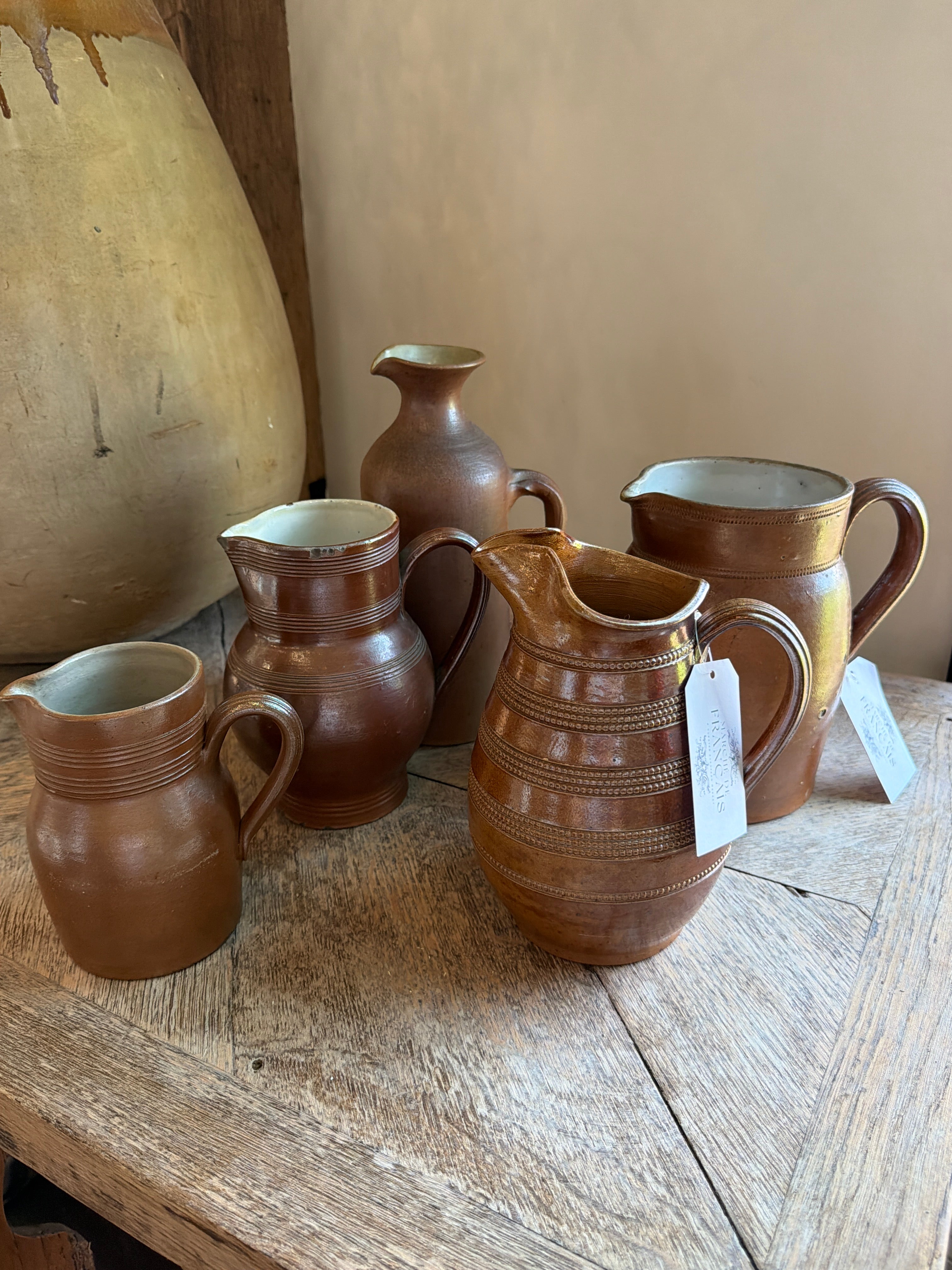 Earthenware Glazed Pottery Pitcher