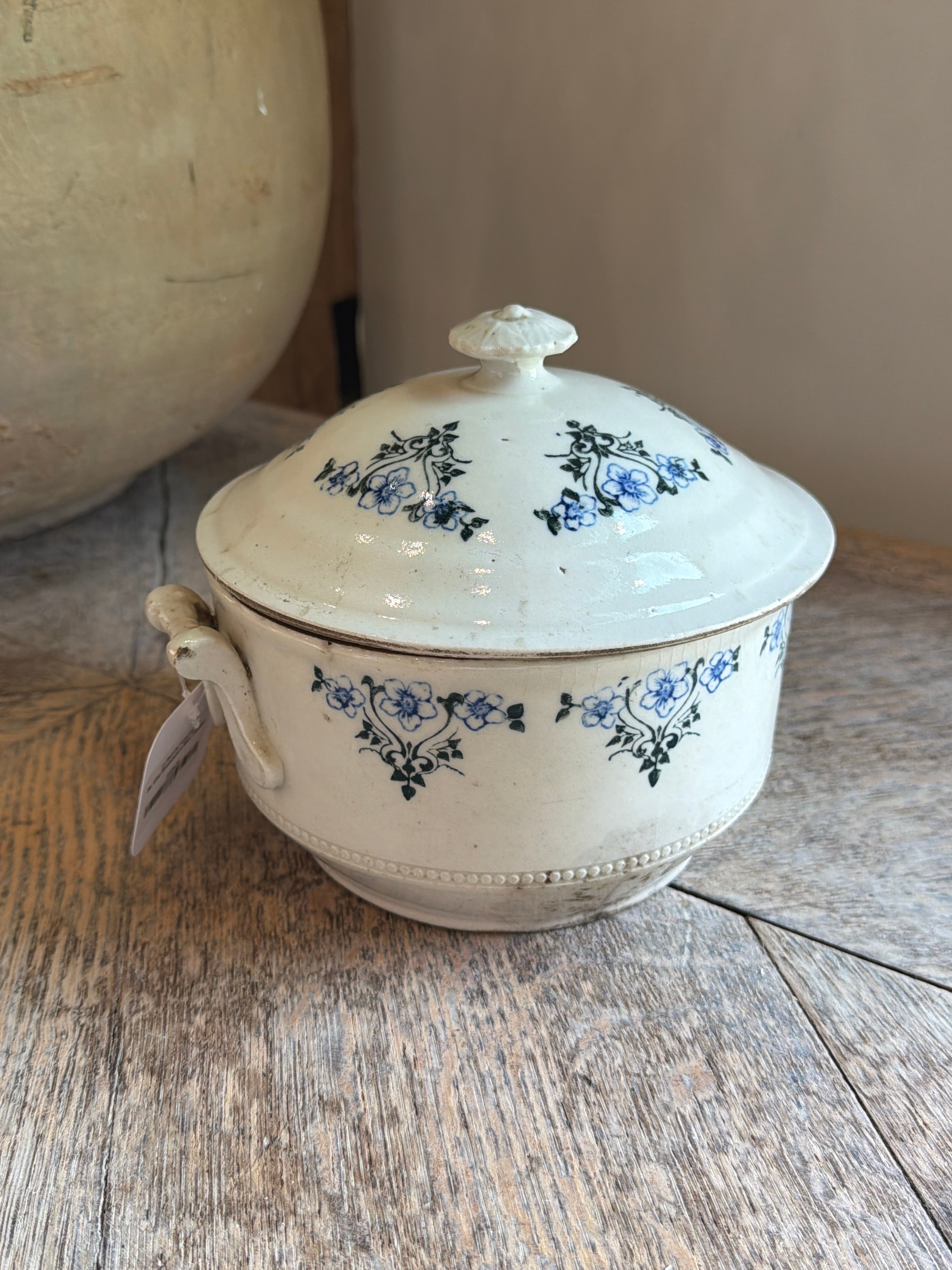 St. Uze Stoneware Blue Tureen