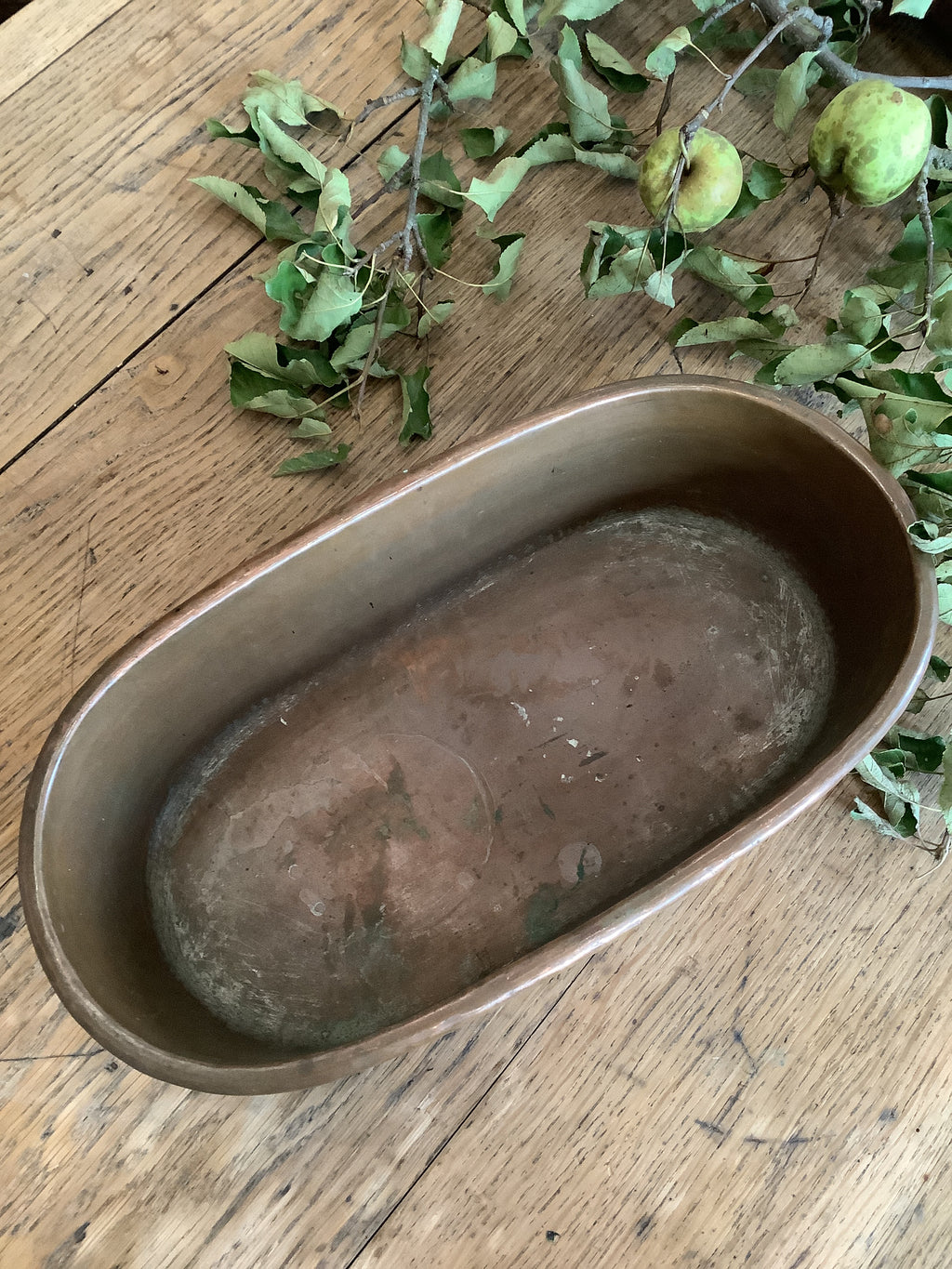 Oval French Copper Roasting Pan