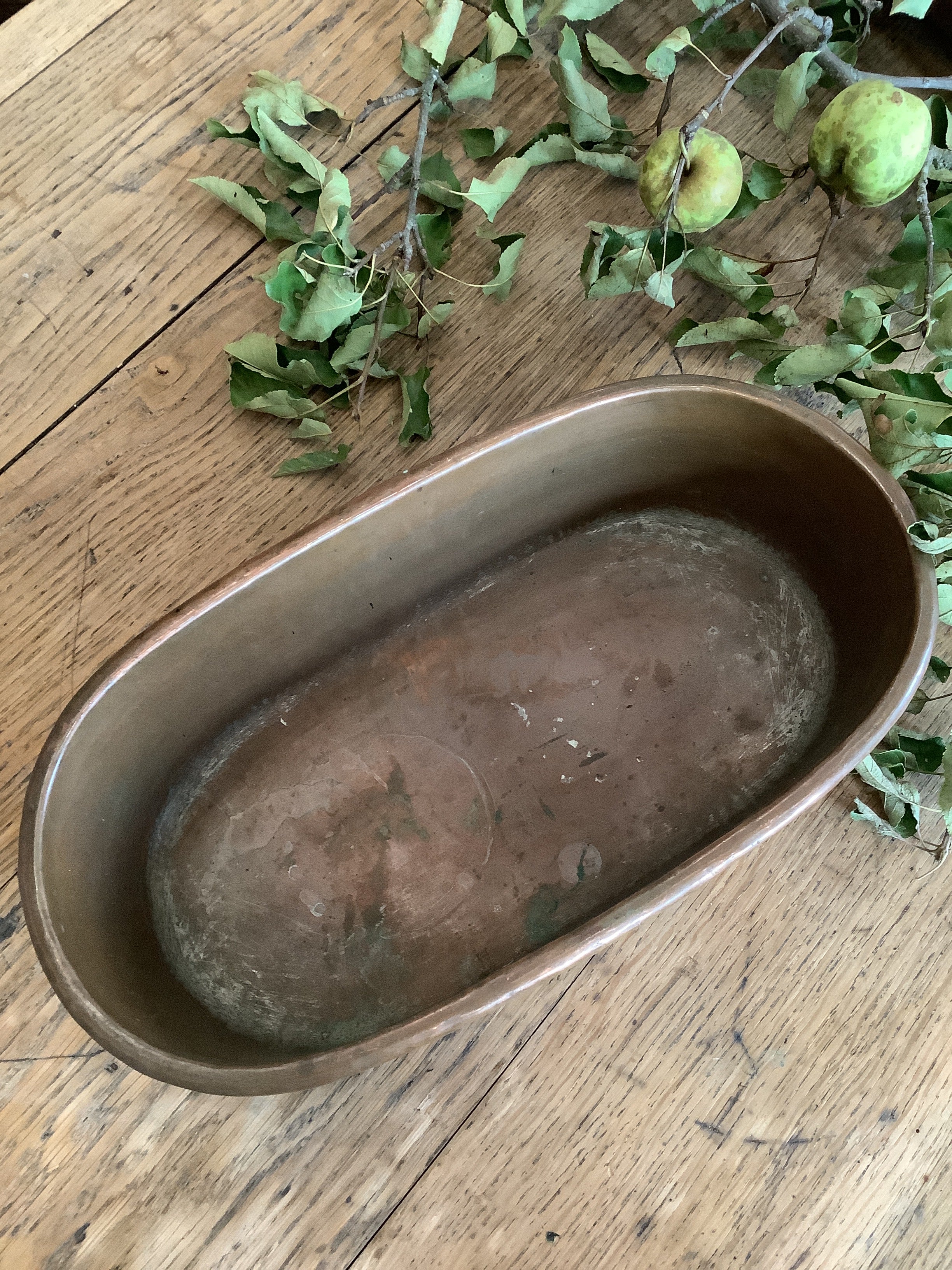 Oval French Copper Roasting Pan
