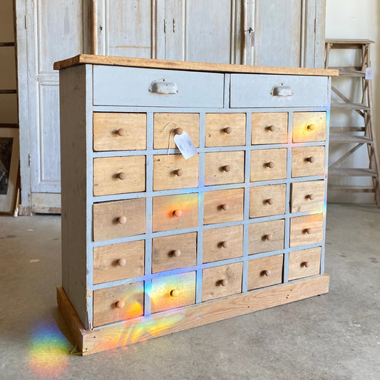 French Pine Multi-Drawer Cubby