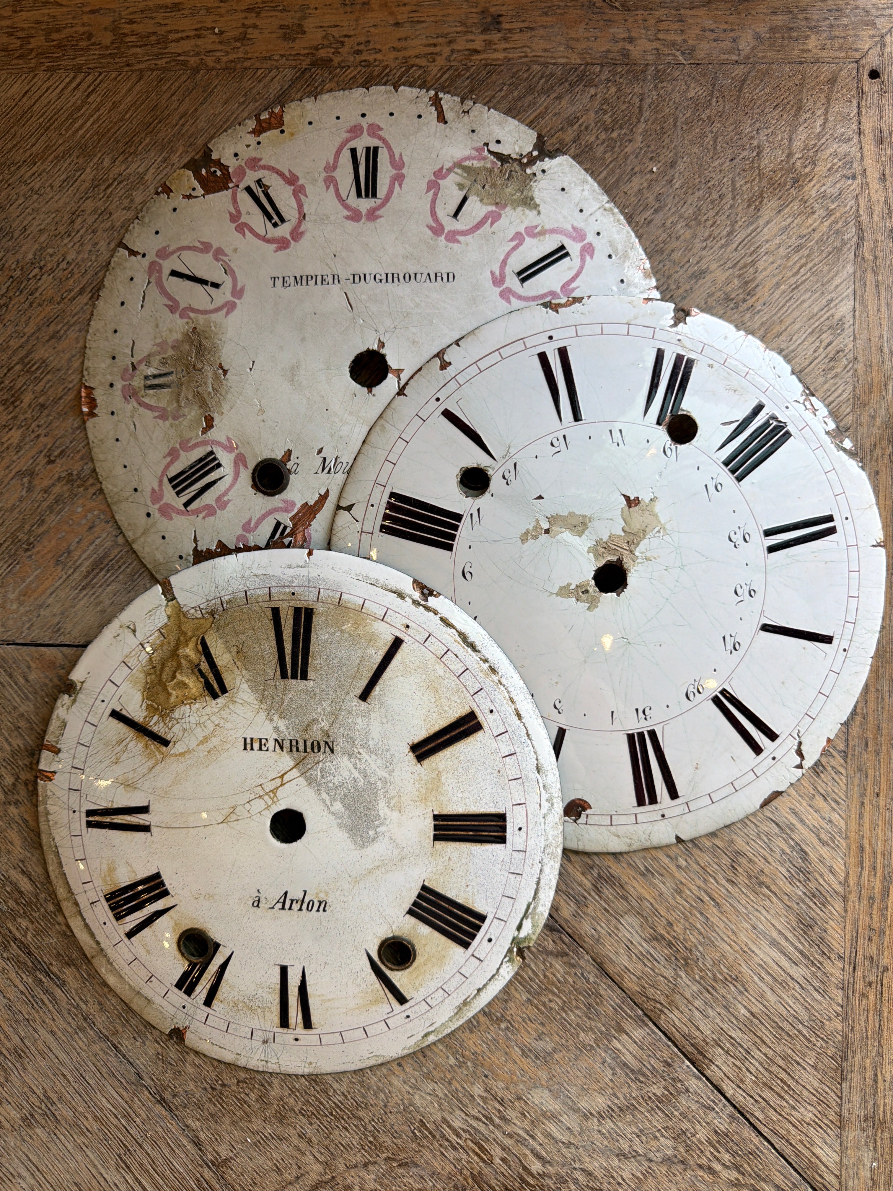 Enamel/Copper/Ceramic Clock Face
