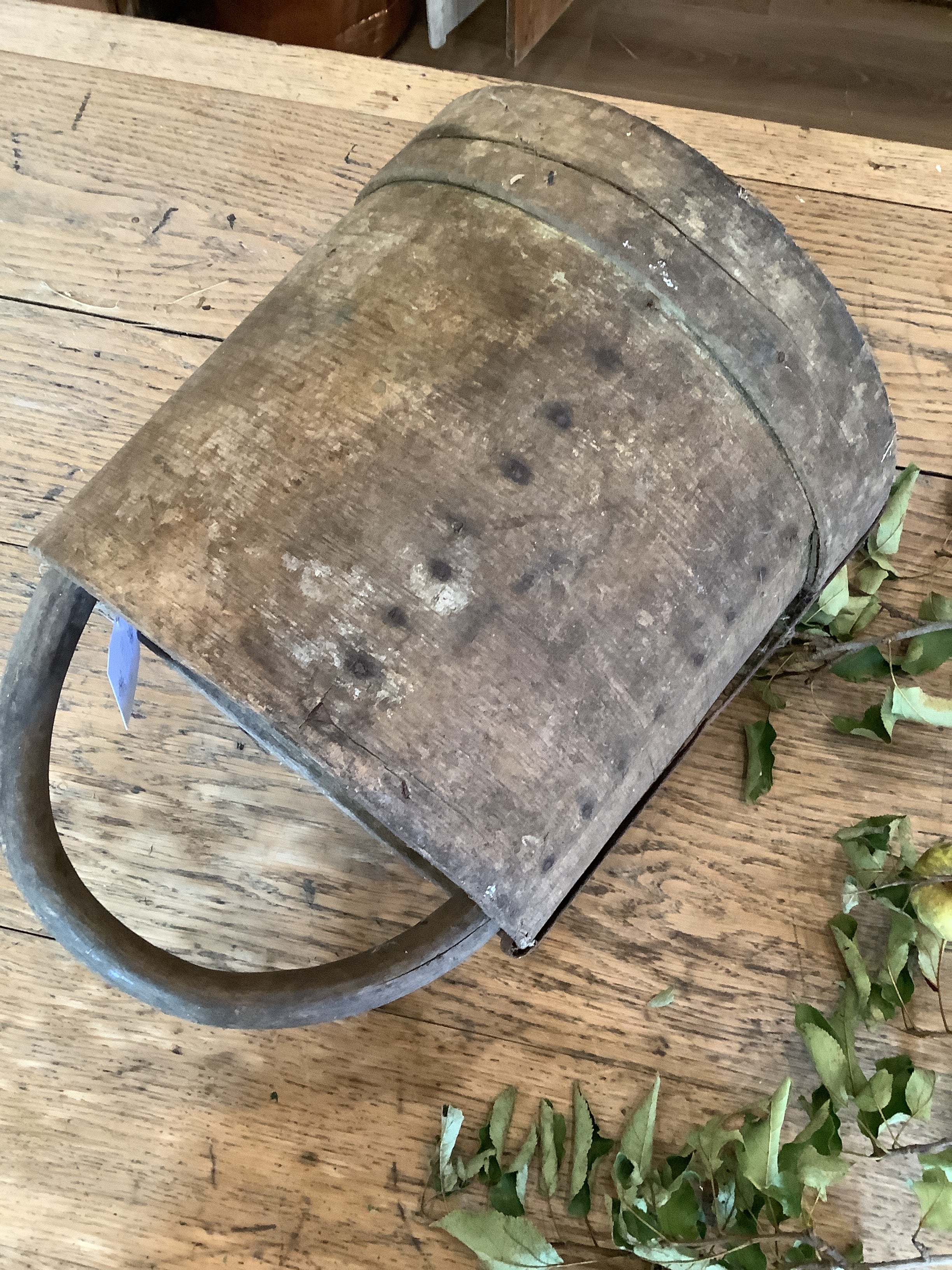 Wood Bucket with handle