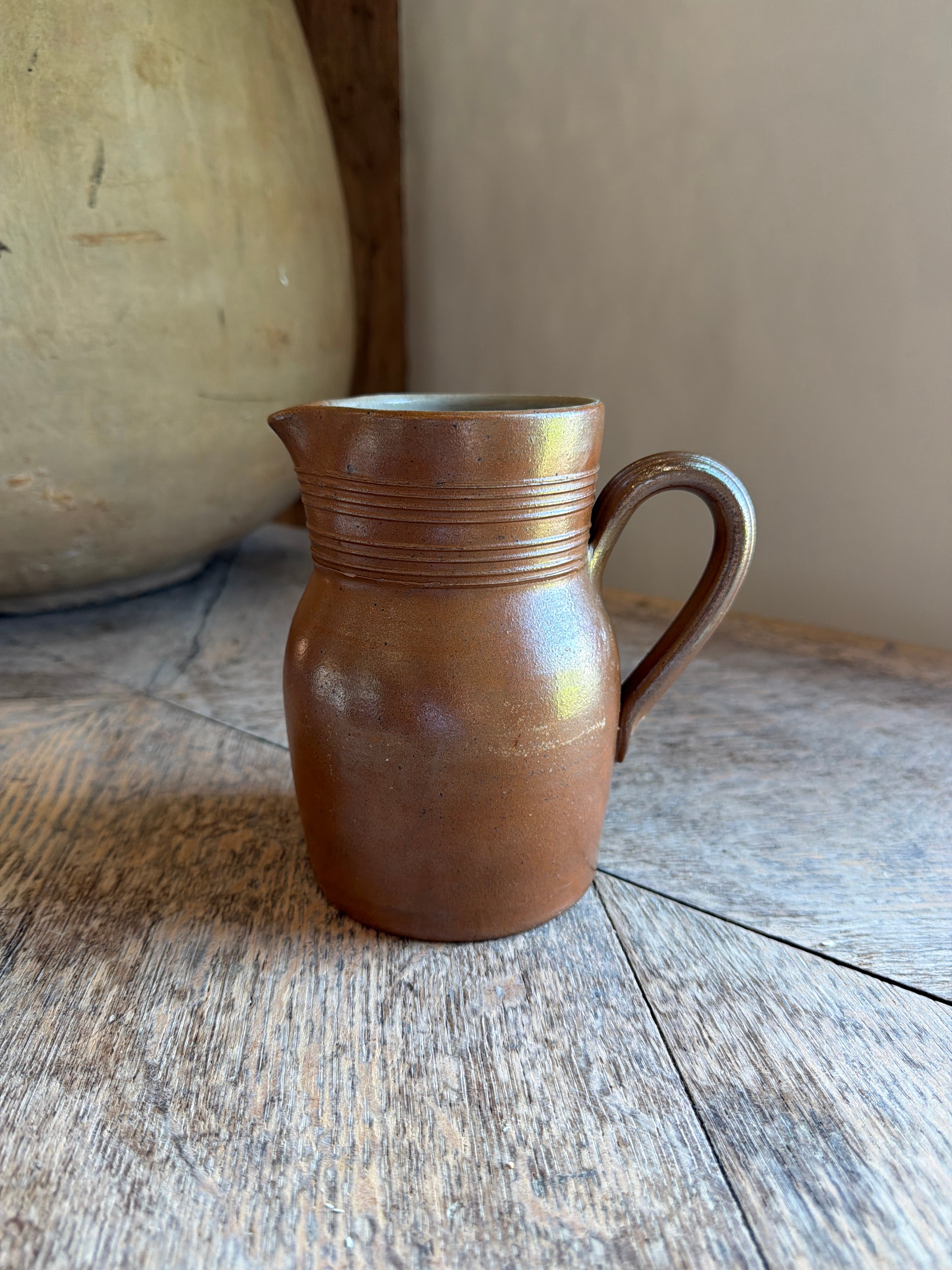 Earthenware Glazed Pottery Pitcher