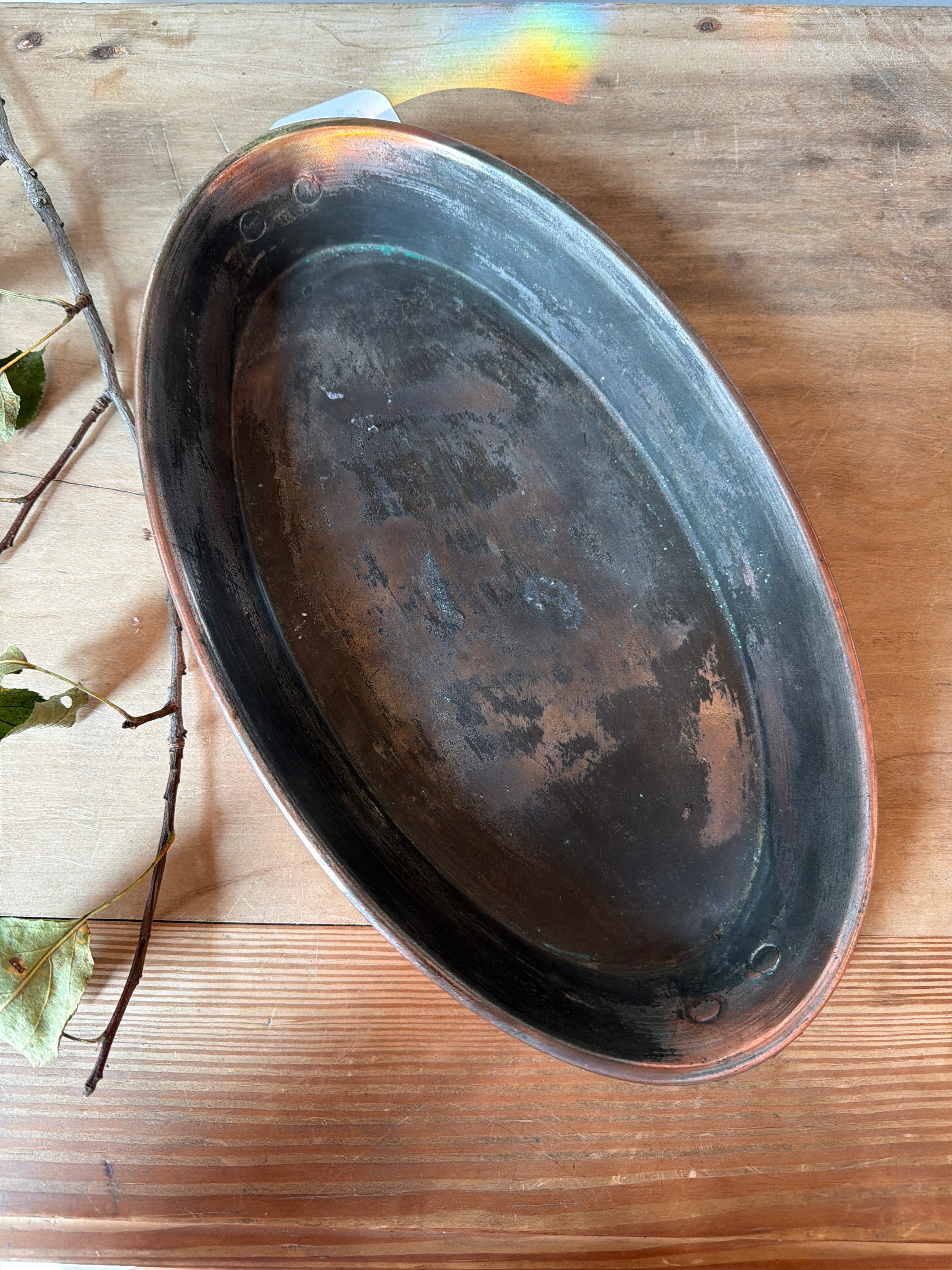 Oval Copper Baking Dish