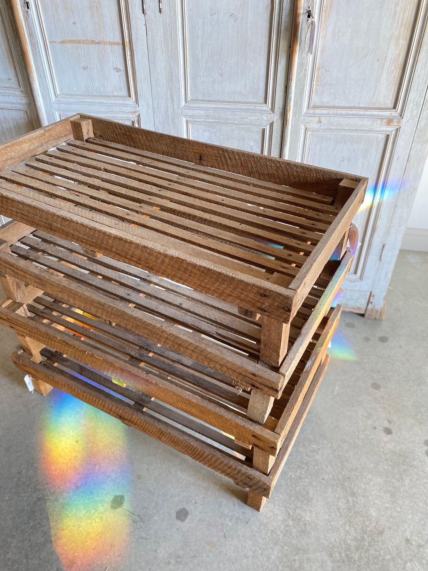 French Wood Drying Rack- Large