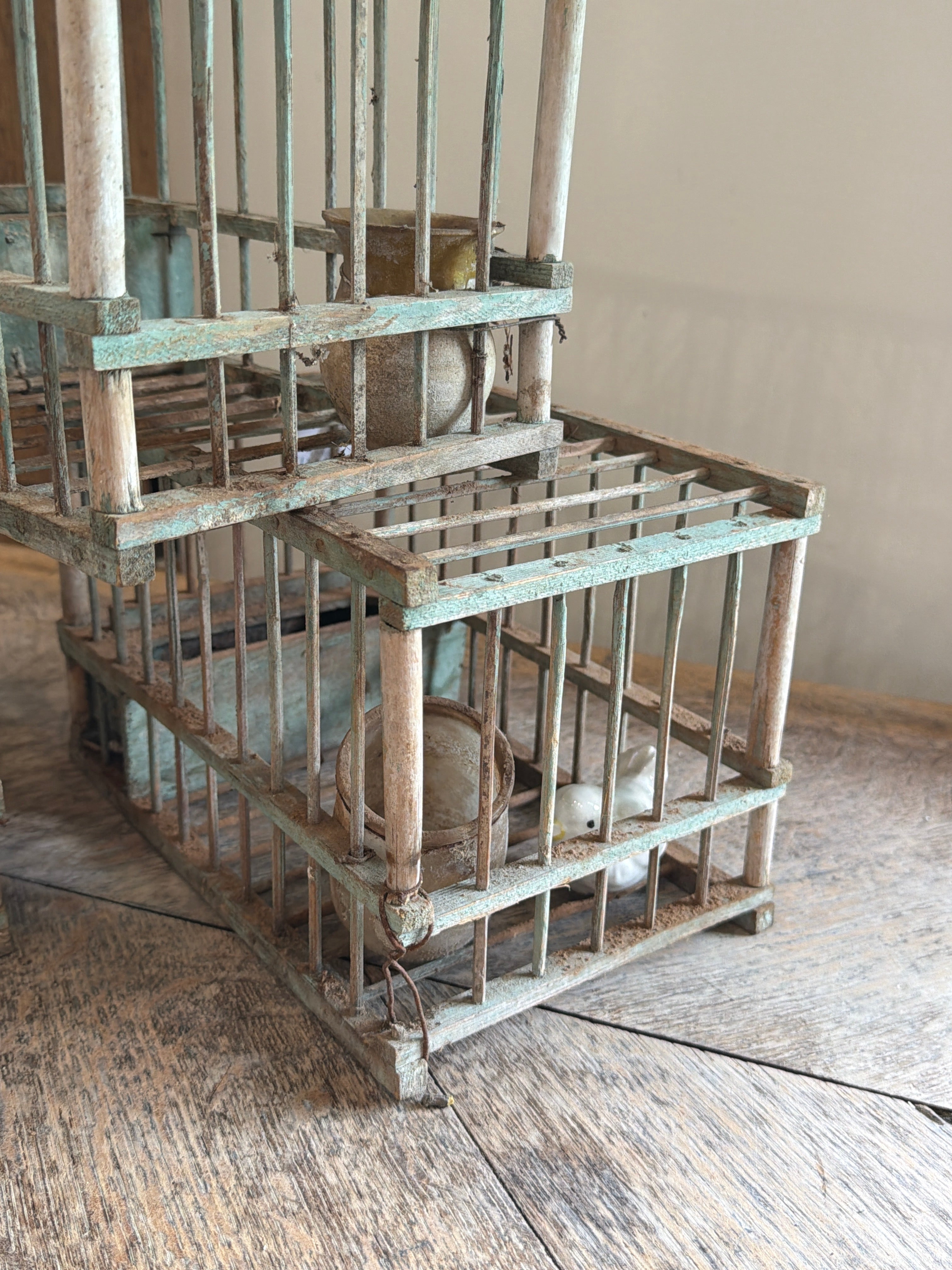 Petite Mint Green Bird Cage